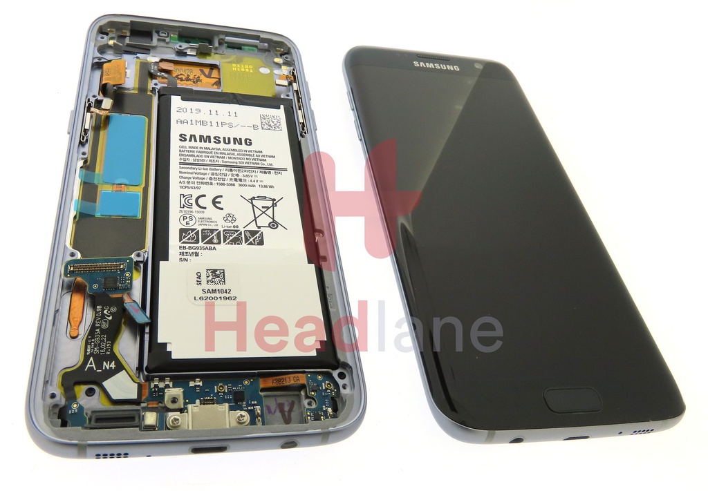Samsung SM-G935F Galaxy S7 Edge LCD Display / Screen + Touch + Battery - Black