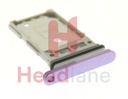 Samsung SM-S901 S906 Galaxy S22 / S22+ / Plus SIM Card Tray (Dual SIM) - Bora Purple