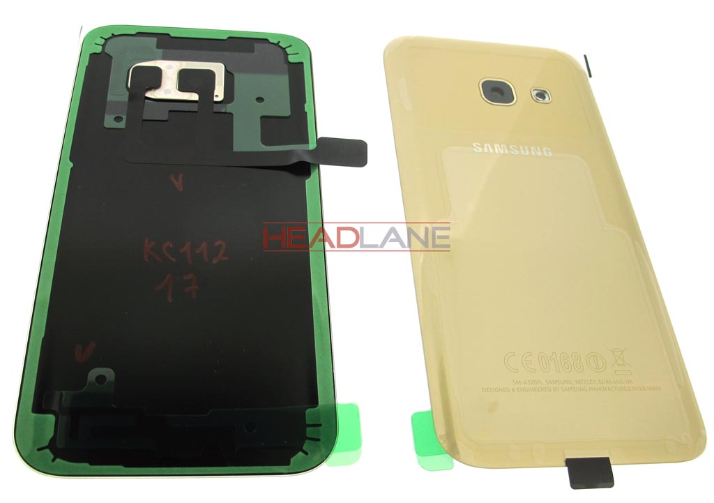 Samsung SM-A320 Galaxy A3 (2017) Battery Cover - Gold