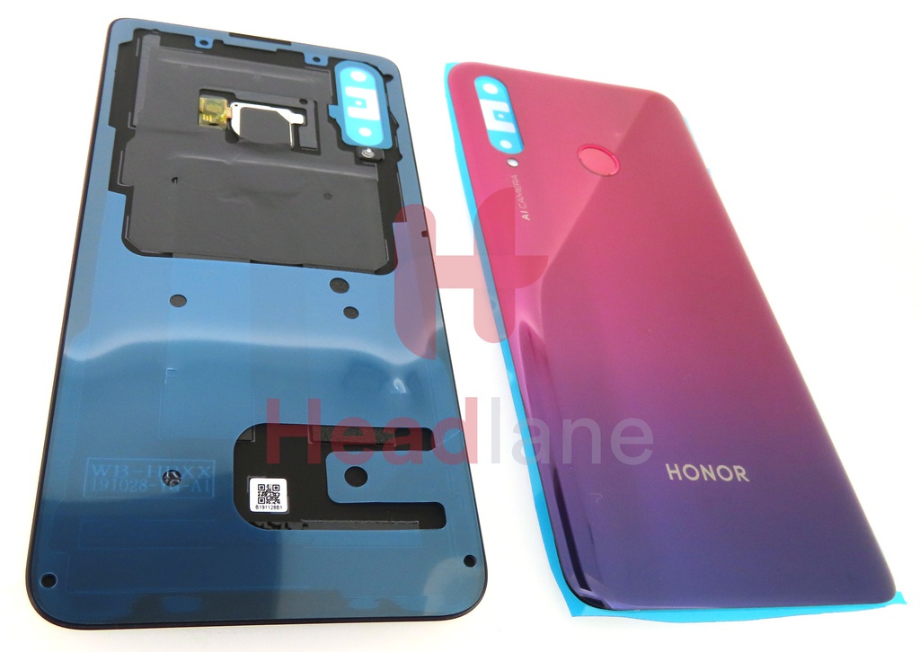 Huawei Honor 20 Lite Back / Battery Cover + Fingerprint Sensor - Red