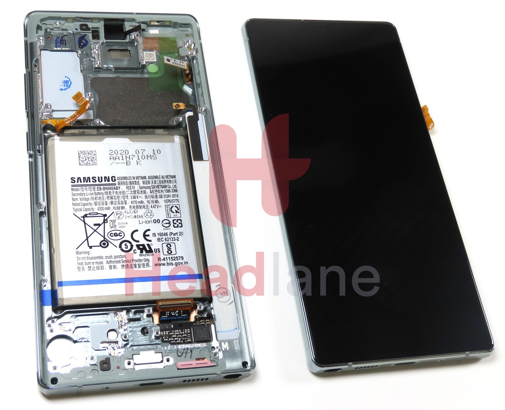 Samsung SM-N980 SM-N981 Galaxy Note 20 LCD Display / Screen + Battery - Green