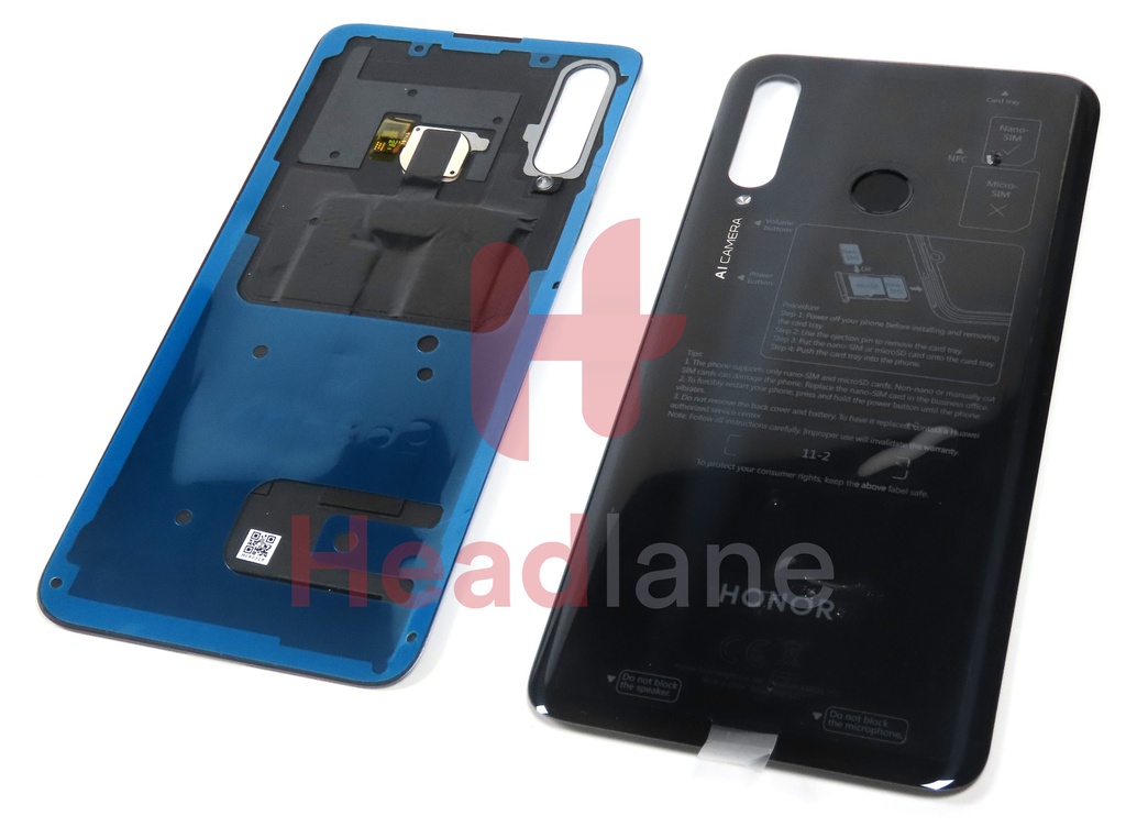 Huawei Honor 20 Lite Back / Battery Cover - Black