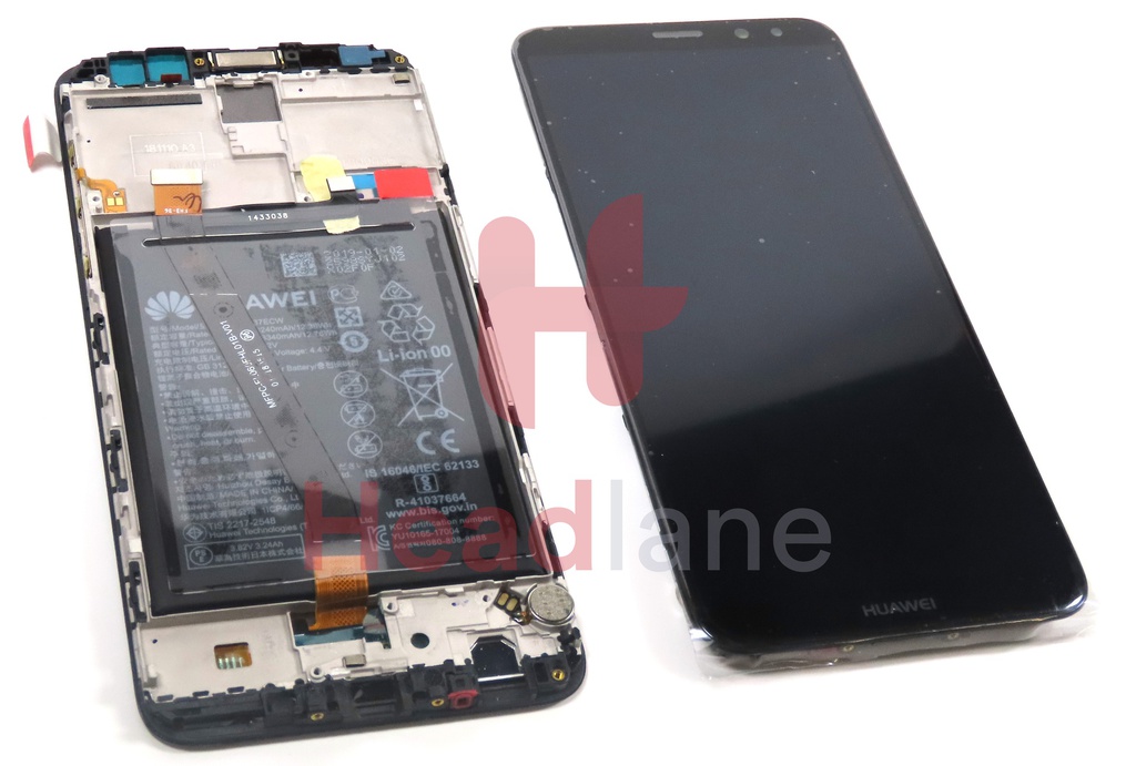 Huawei Mate 10 Lite LCD Display / Screen + Touch +Battery Assembly - Black