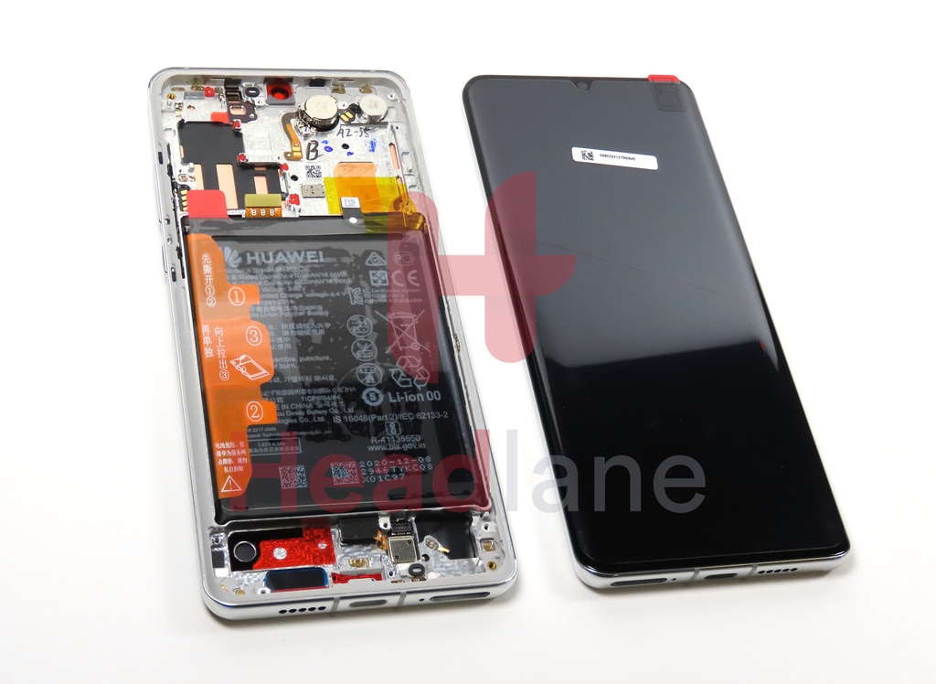 Huawei P30 Pro LCD Display / Screen + Touch + HB486486ECW Battery - Silver