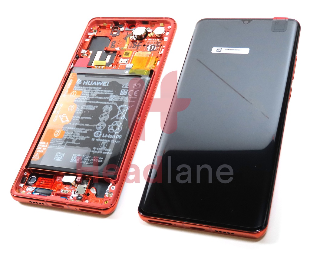 Huawei P30 Pro LCD Display / Screen + Touch + HB486486ECW Battery - Amber Sunrise