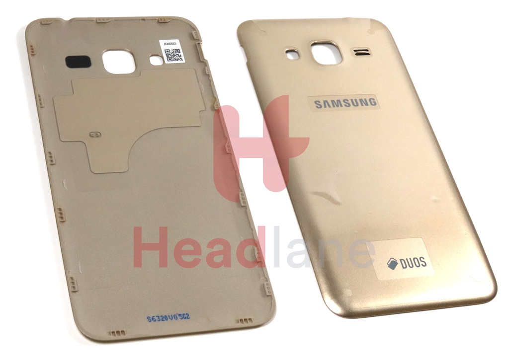 Samsung SM-J320F Galaxy J3 (2016) Back / Battery Cover - Gold (DUOS)