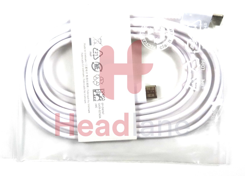 Samsung USB-C to USB-C Cable EP-DW767JWE - White