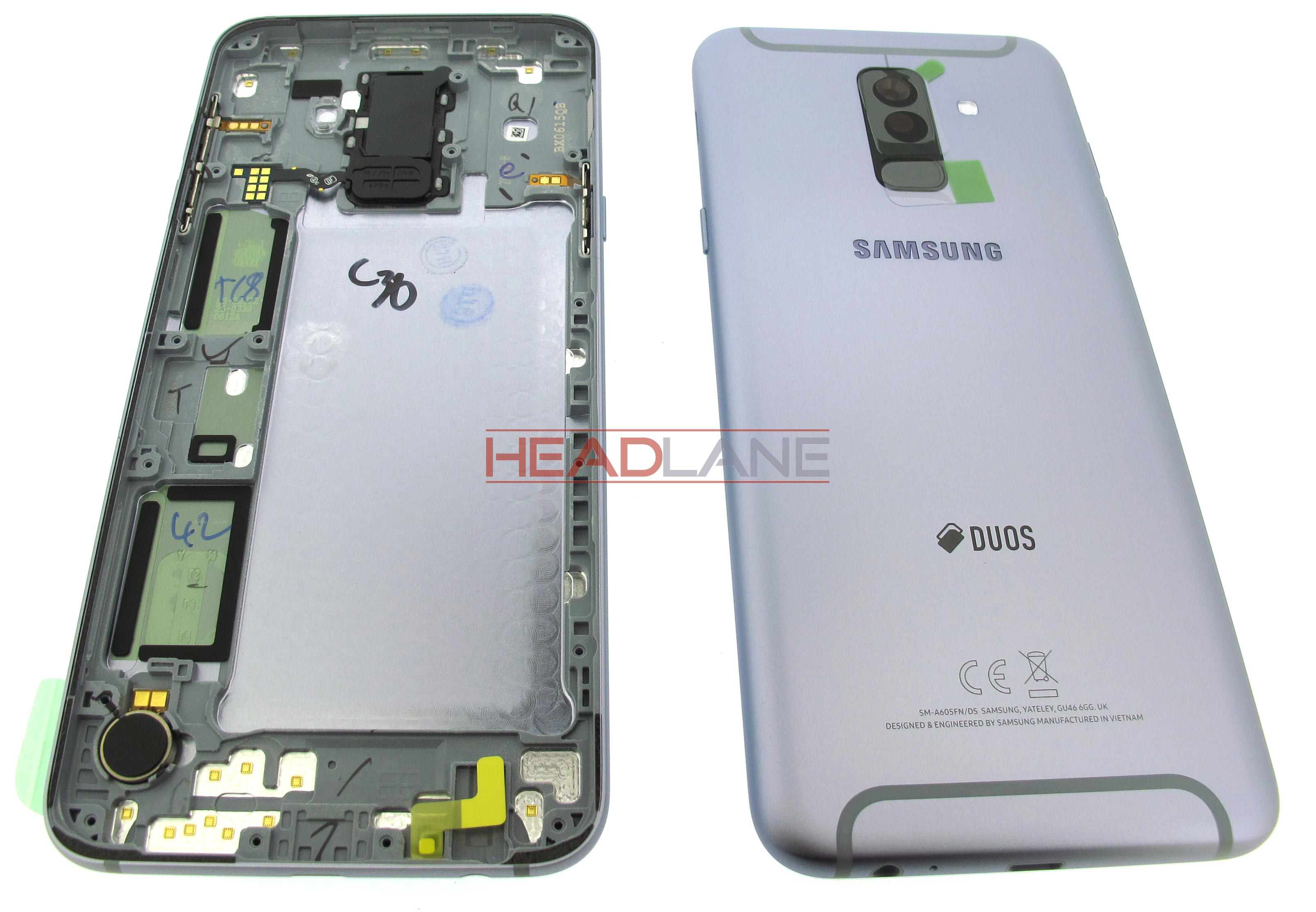 Samsung SM-A605 Galaxy A6+ (2018) Battery Cover - Lavender