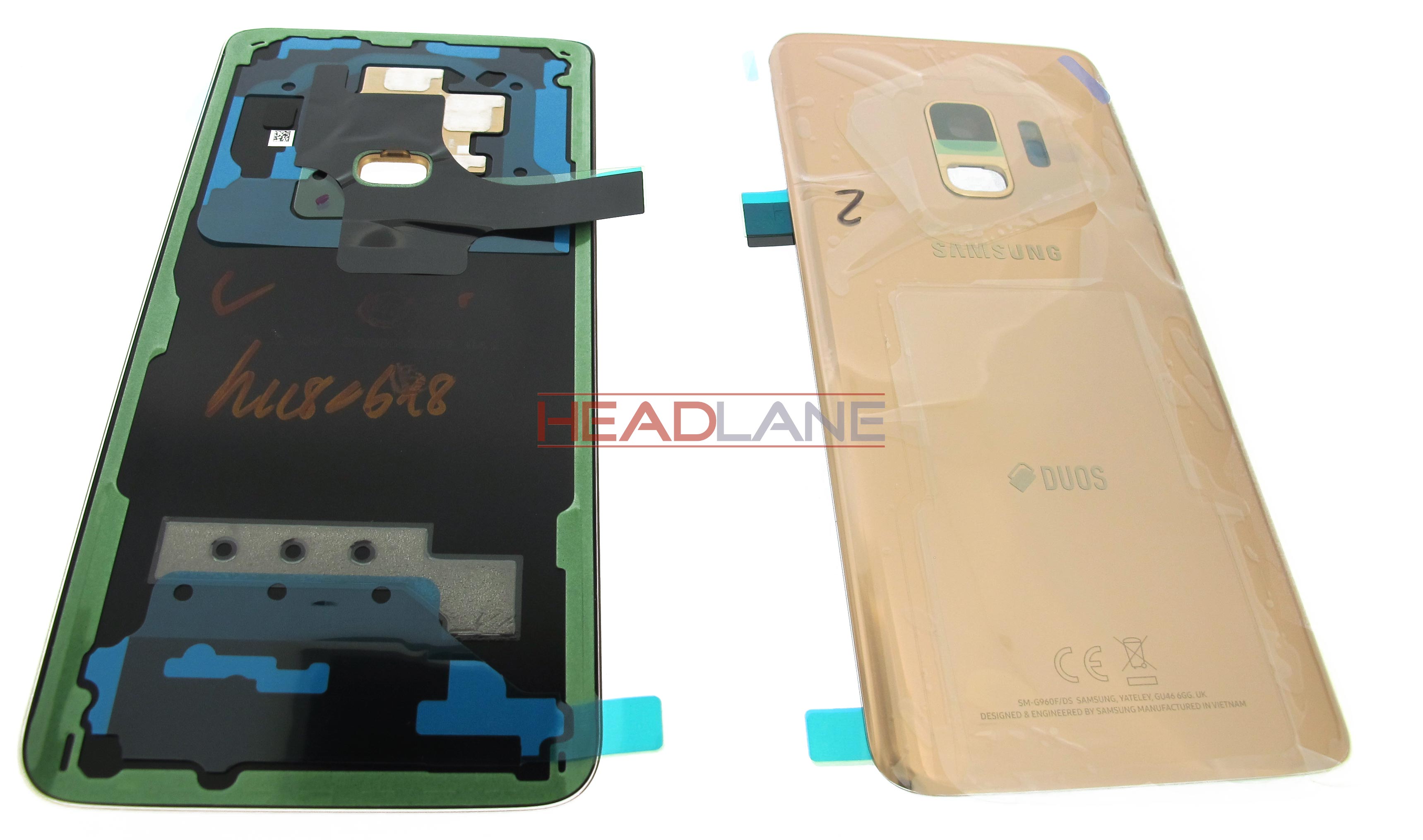 Samsung SM-G960F Galaxy S9 Hybrid SIM Battery Cover - Gold
