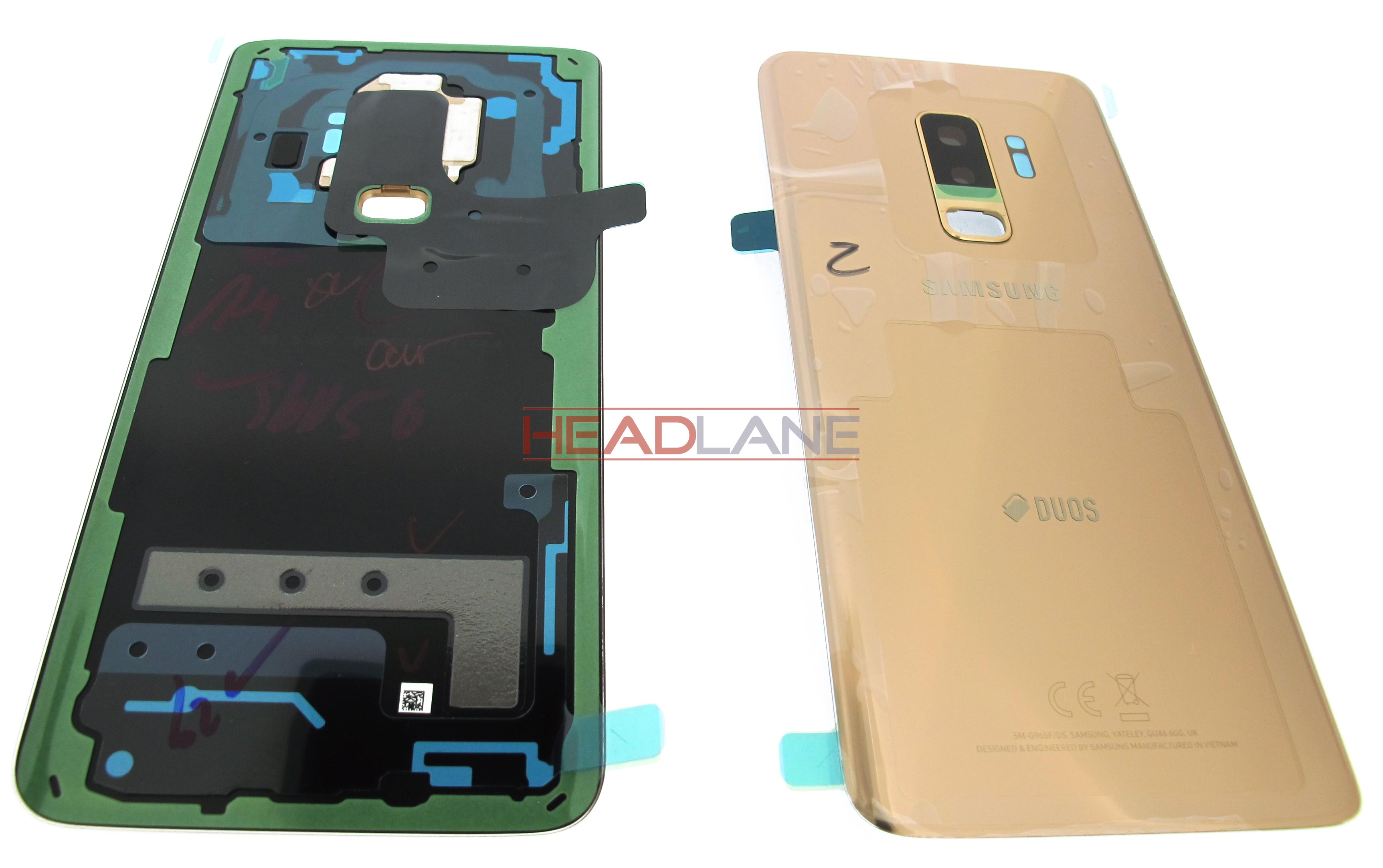Samsung SM-G965F Galaxy S9+ Hybrid SIM Battery Cover - Gold