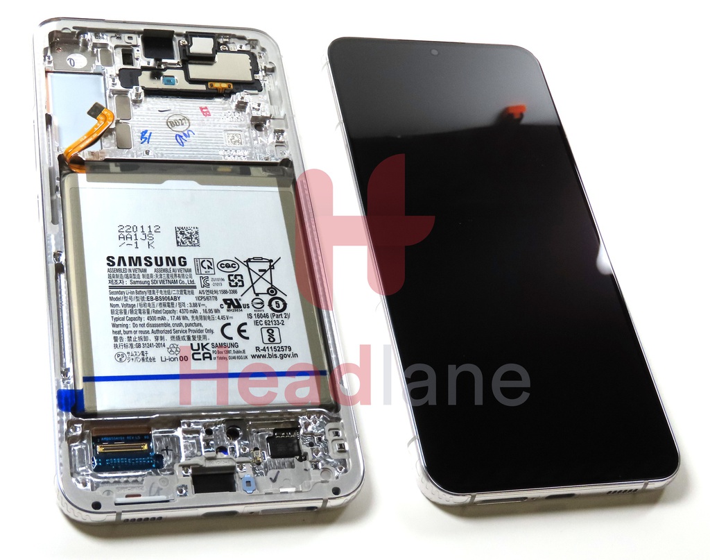 Samsung SM-S906U Galaxy S22+ / Plus LCD Display / Screen + Touch + Battery - Phantom White (USA Version)