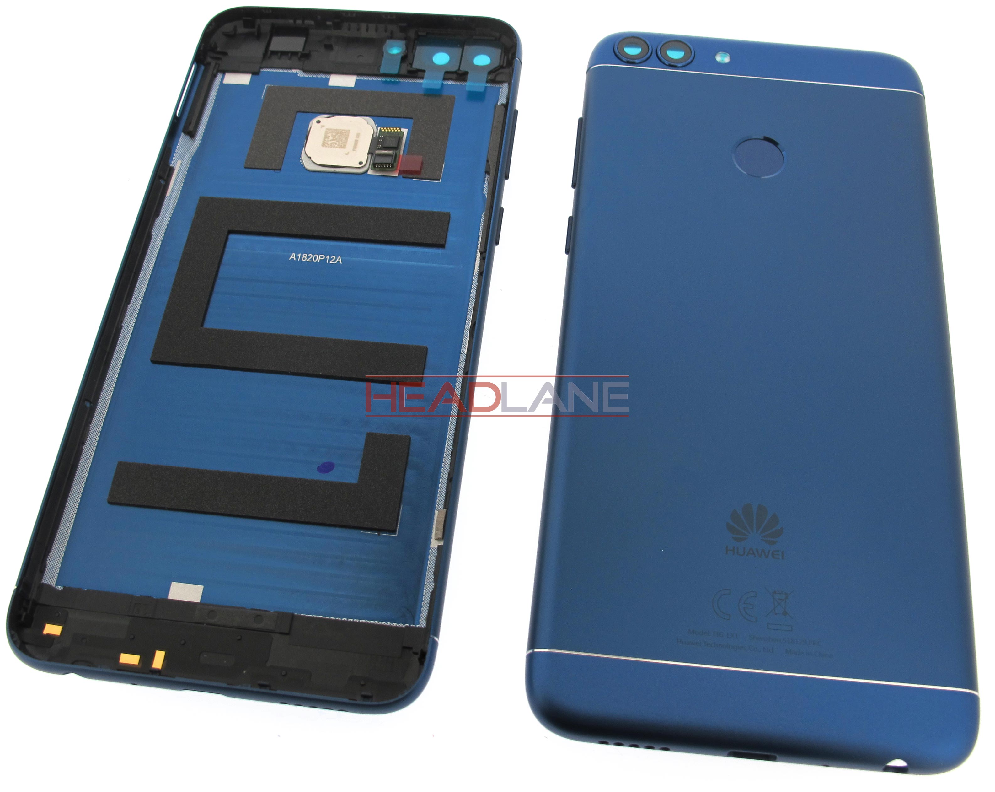 Huawei P Smart Battery Cover + Fingerprint Sensor - Blue