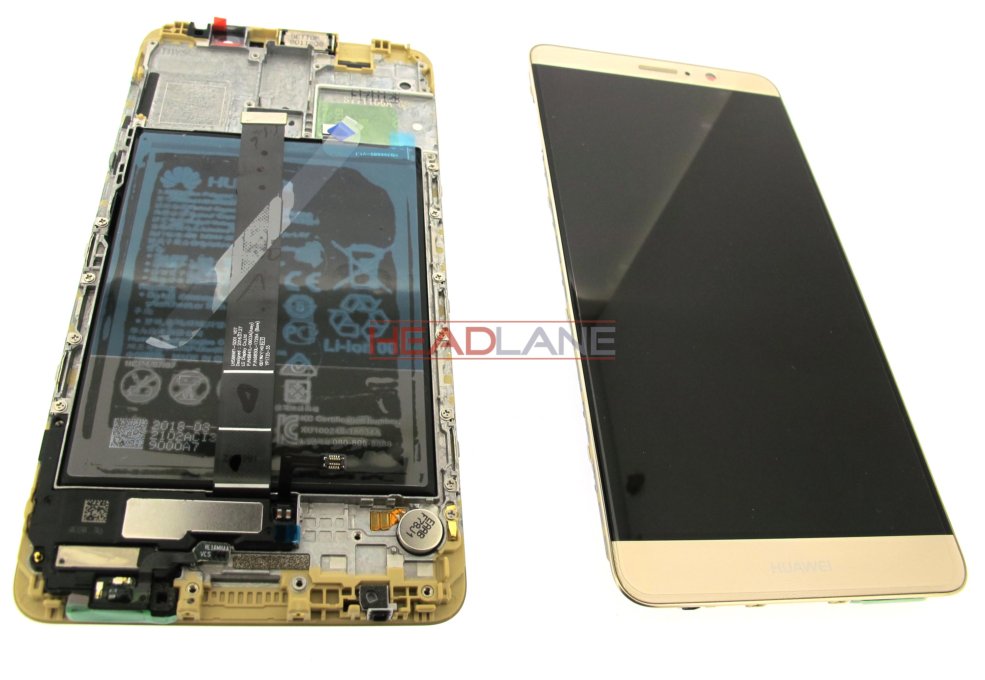 Huawei Mate 9 LCD / Touch + Battery Assembly - Gold