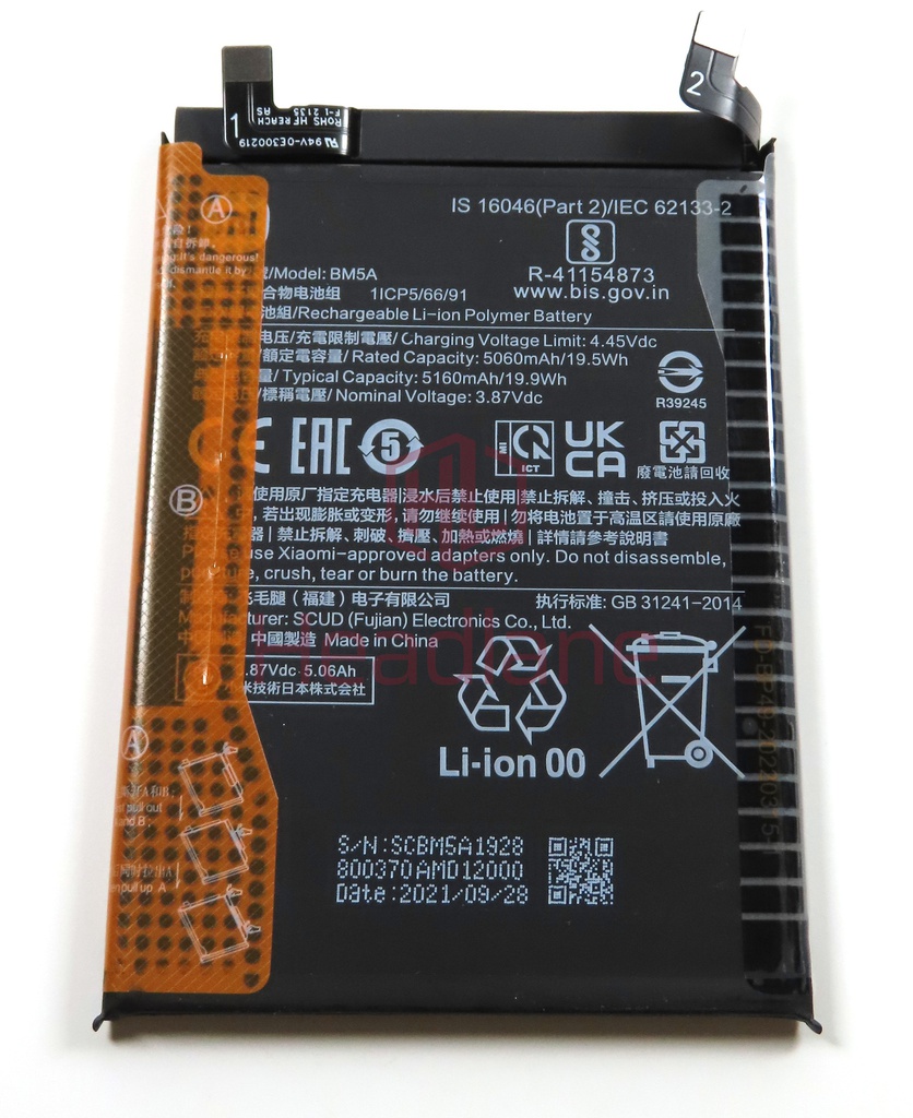 Xiaomi Redmi Note 11 Pro / 5G BM5A 5160mAh Battery