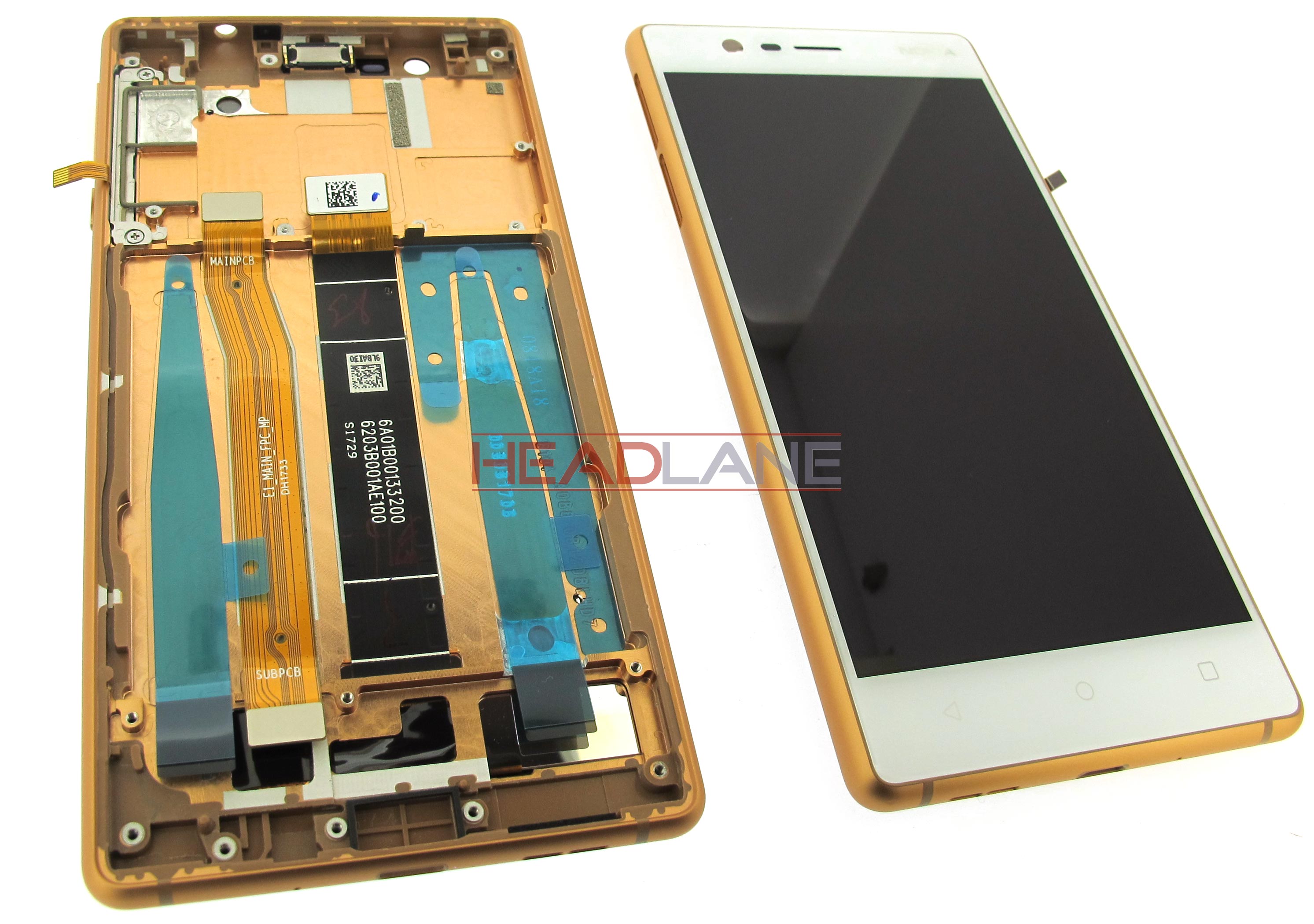 Nokia 3 LCD / Touch - Copper (Type B - Single SIM)