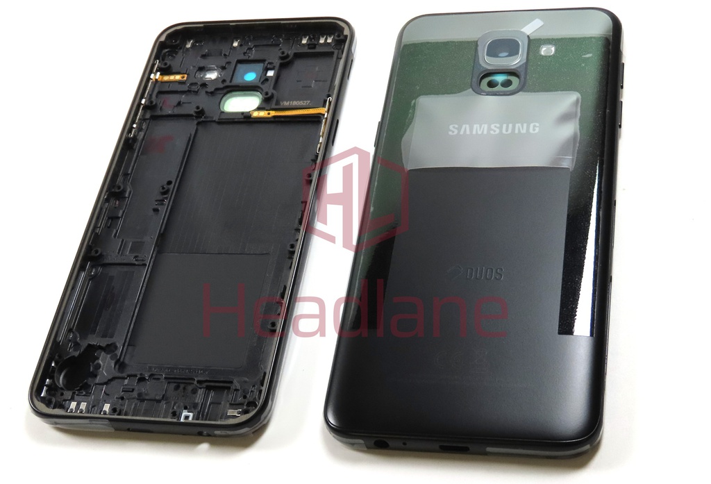 Samsung SM-J600 Galaxy J6 (2018) Back / Battery Cover - Black (DUOS)