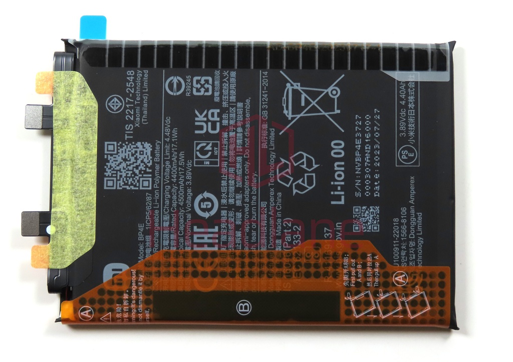 Xiaomi 13 Lite BP4E 4500mAh Internal Battery