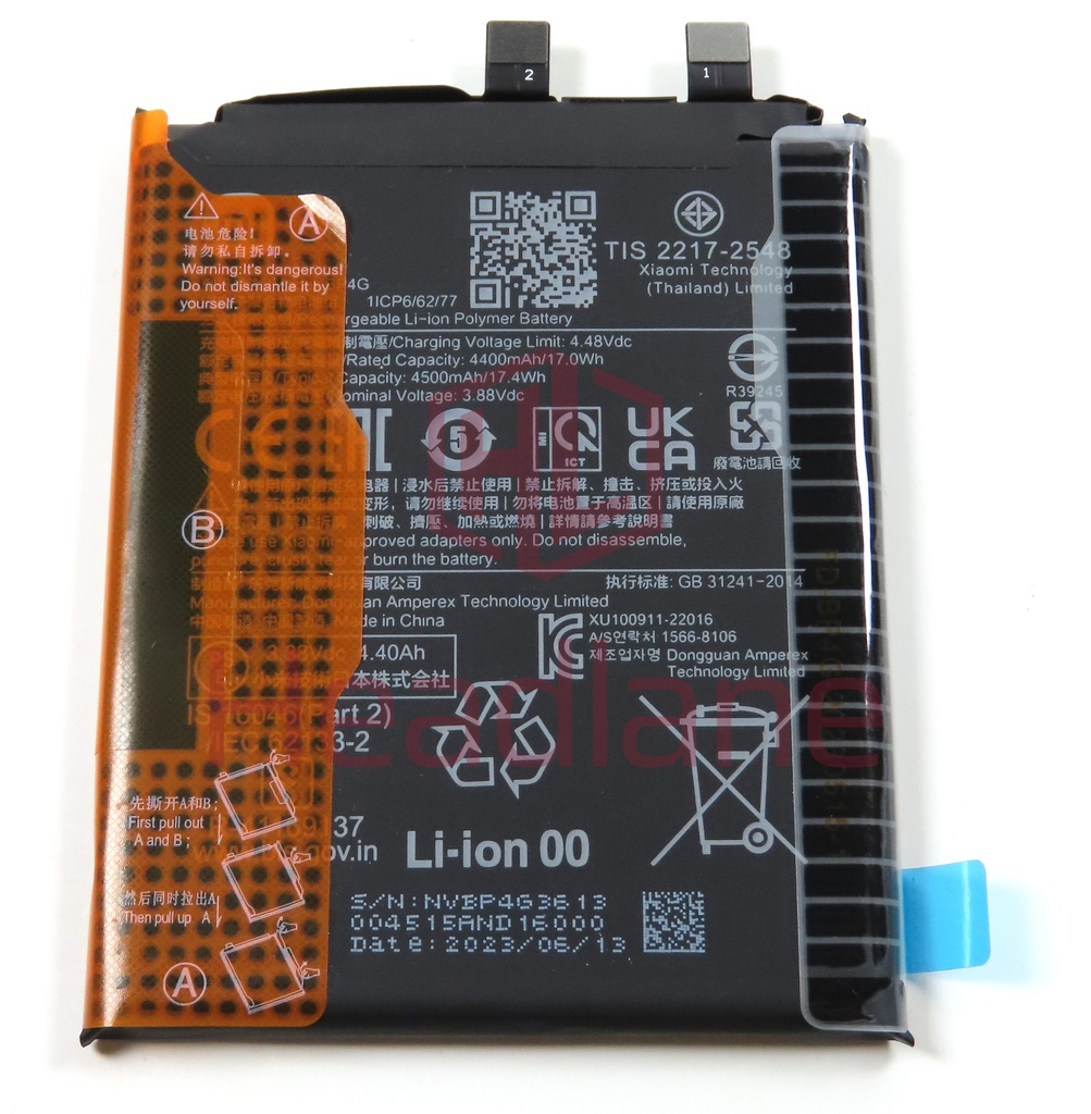 Xiaomi 13 BP4G 4500mAh Internal Battery