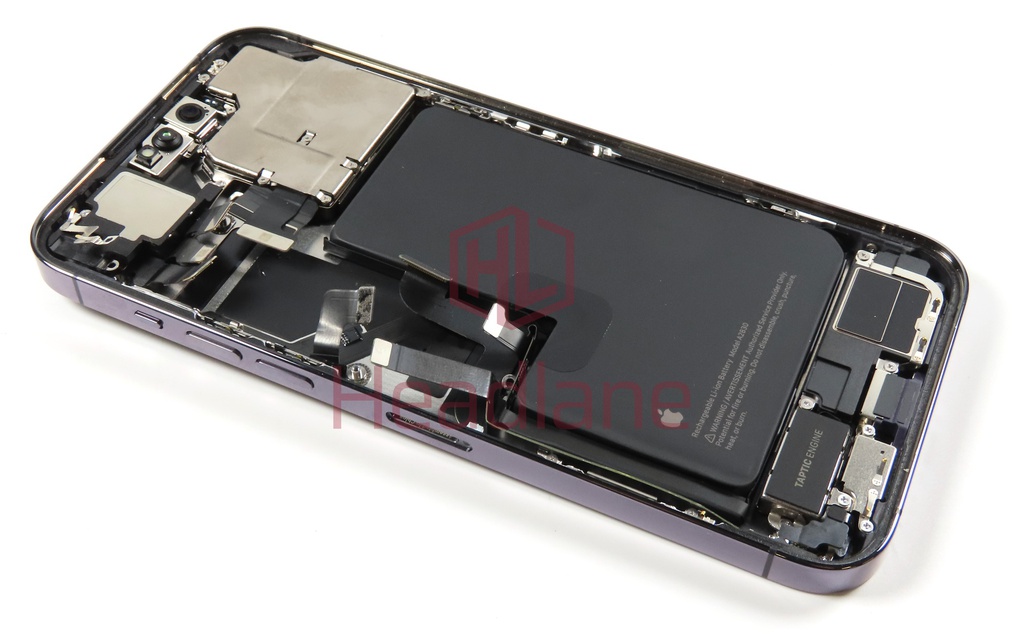 iPhone 14 Pro Max Back / Battery Cover + Small Parts - Purple (Pulled - Grade A)