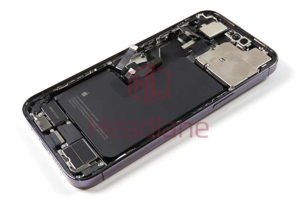 iPhone 14 Pro Max Back / Battery Cover + Small Parts - Purple (Pulled - Grade A)