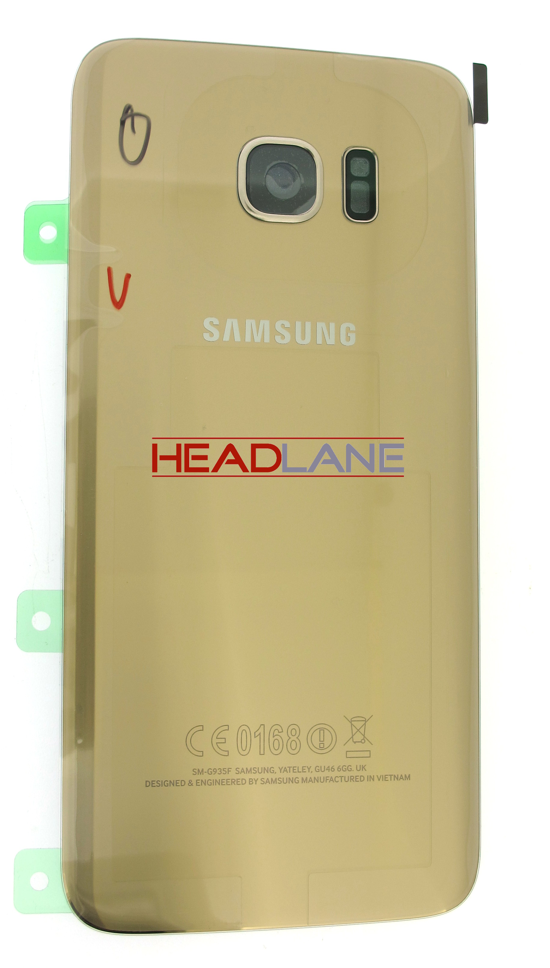 Samsung SM-G935F Galaxy S7 Edge Battery Cover - Gold