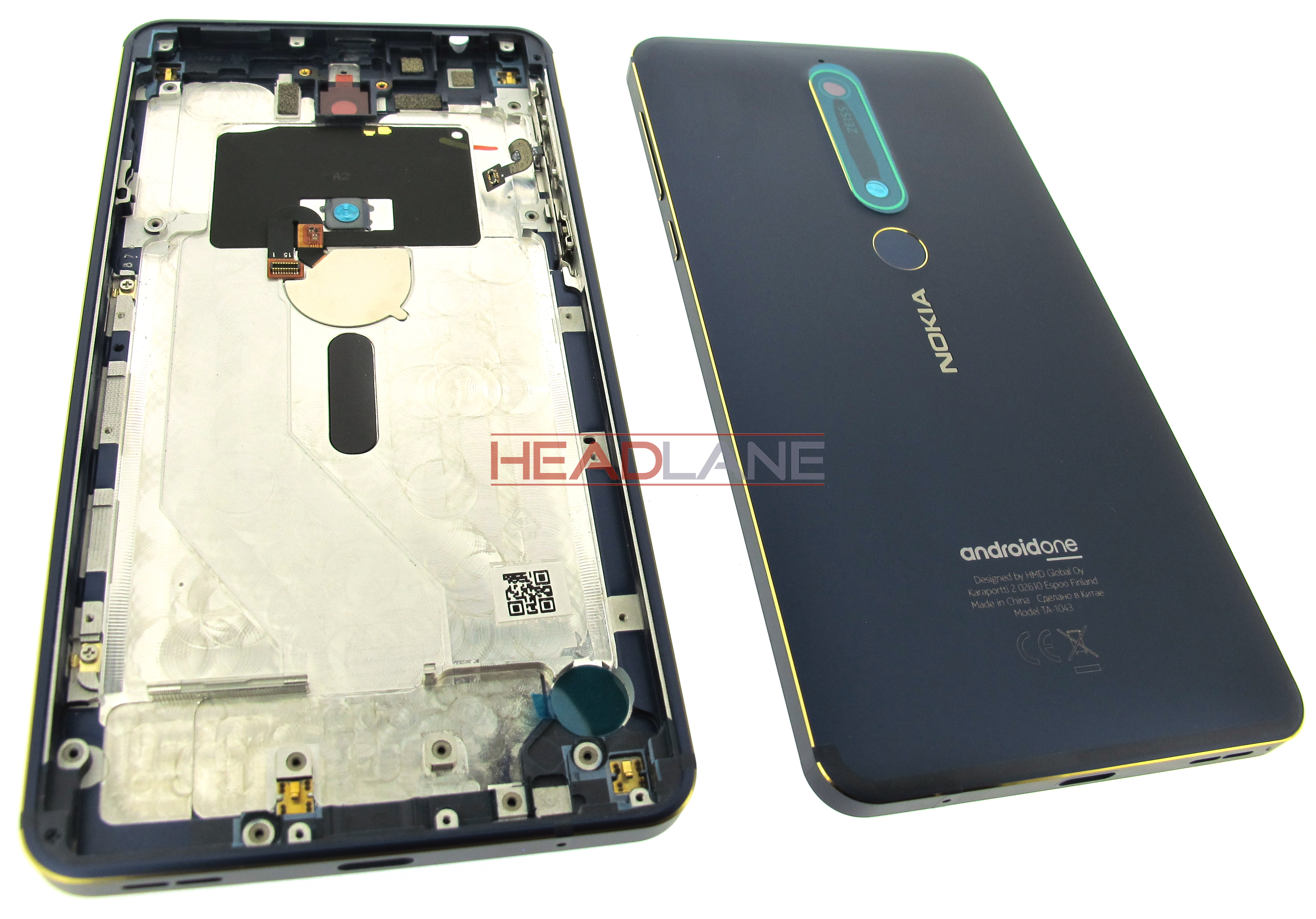 Nokia TA-1043 6.1 Back / Battery Cover Dual SIM - Blue