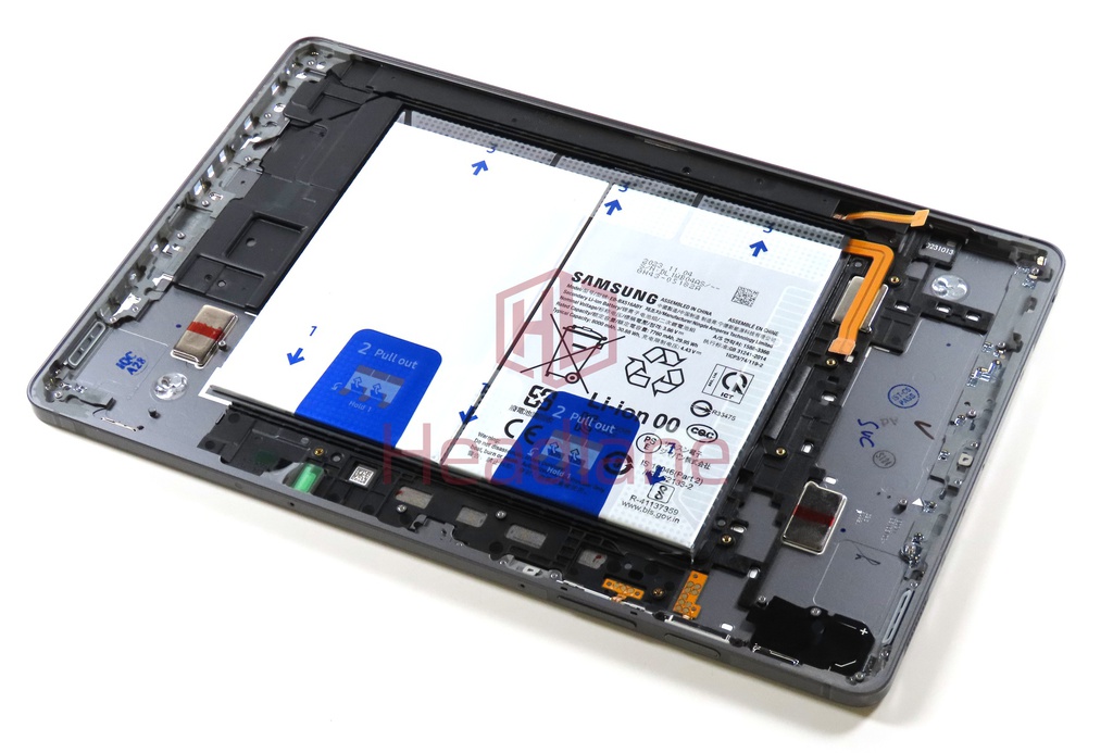 Samsung SM-X510 X516 Galaxy Tab S9 FE (WiFi/5G) Back / Battery Cover + Battery - Graphite