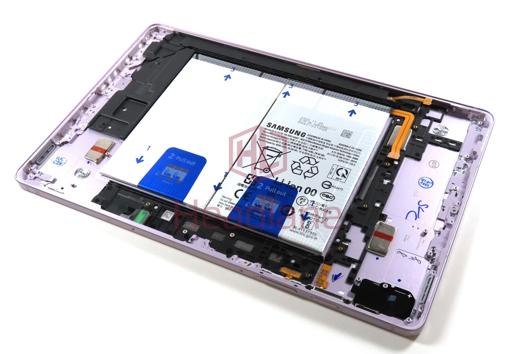 Samsung SM-X510 X516 Galaxy Tab S9 FE (WiFi/5G) Back / Battery Cover + Battery - Lavender
