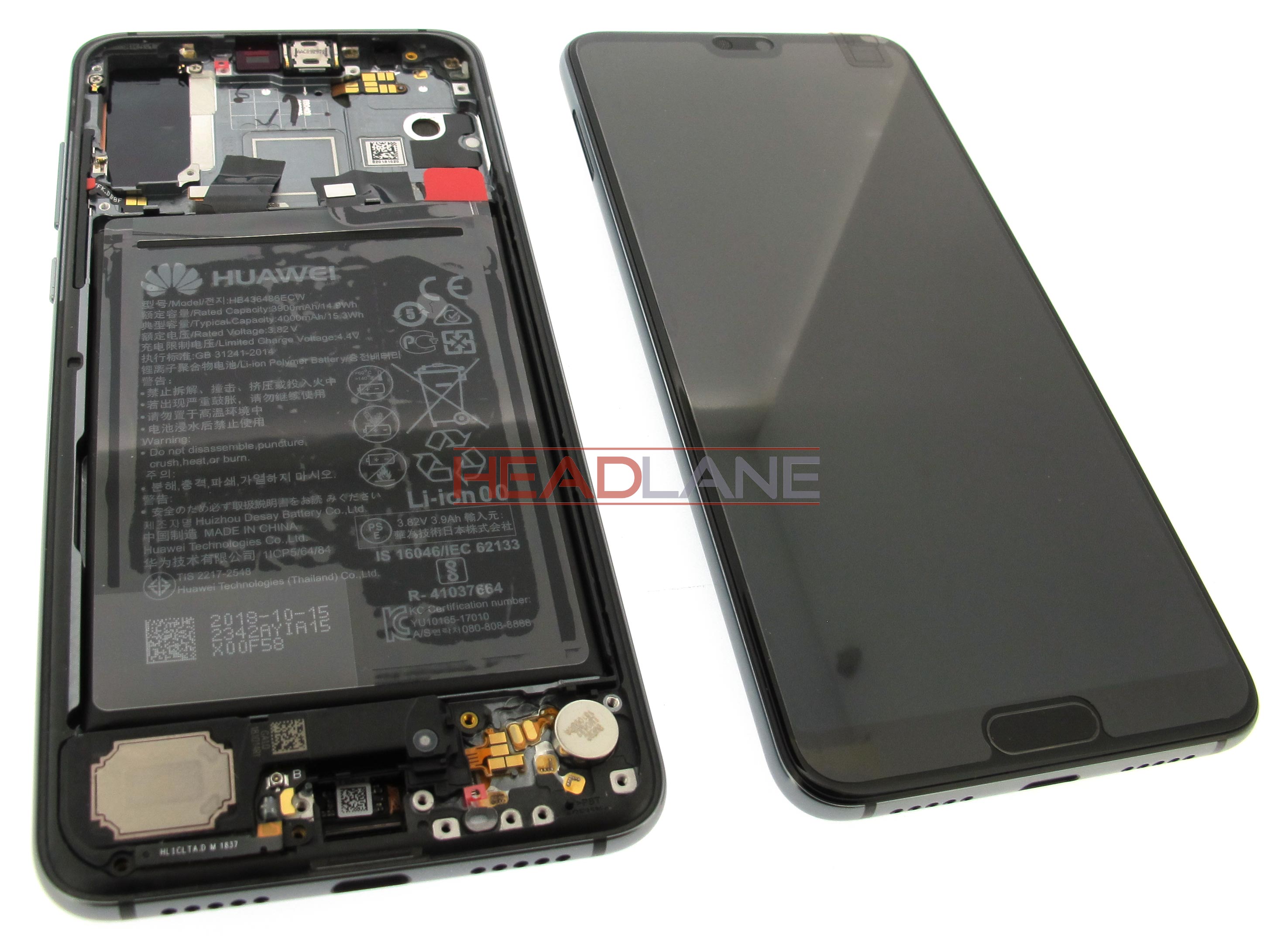 Huawei P20 Pro LCD / Touch + Battery Assembly - Blue