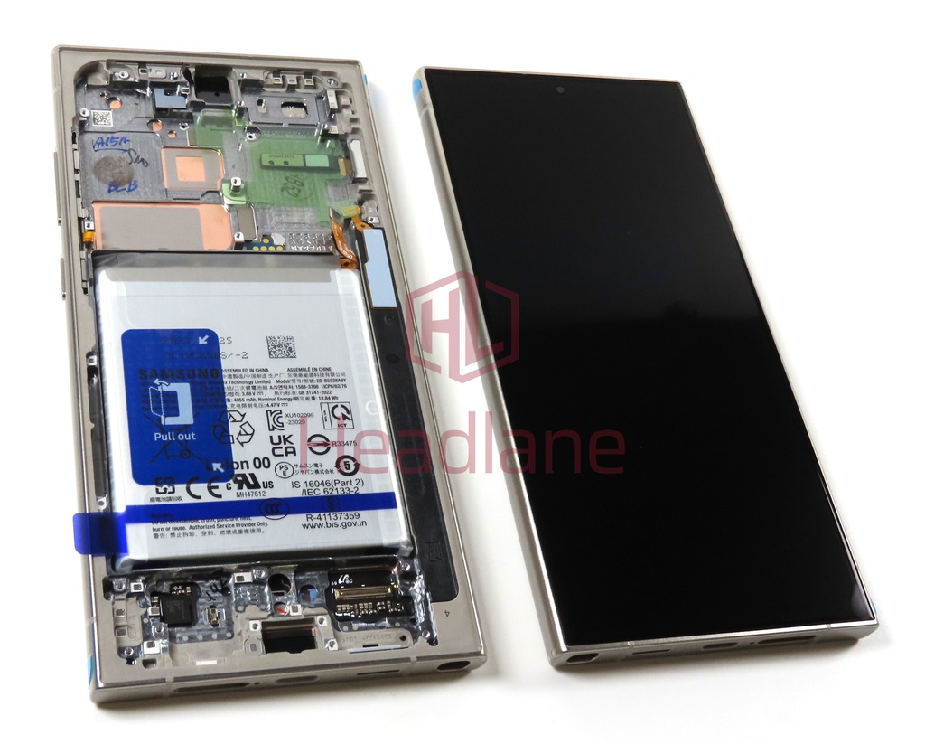 Samsung SM-S928 Galaxy S24 Ultra LCD Display / Screen + Touch + Battery - Titanium Grey / Titanium Orange / Titanium Violet