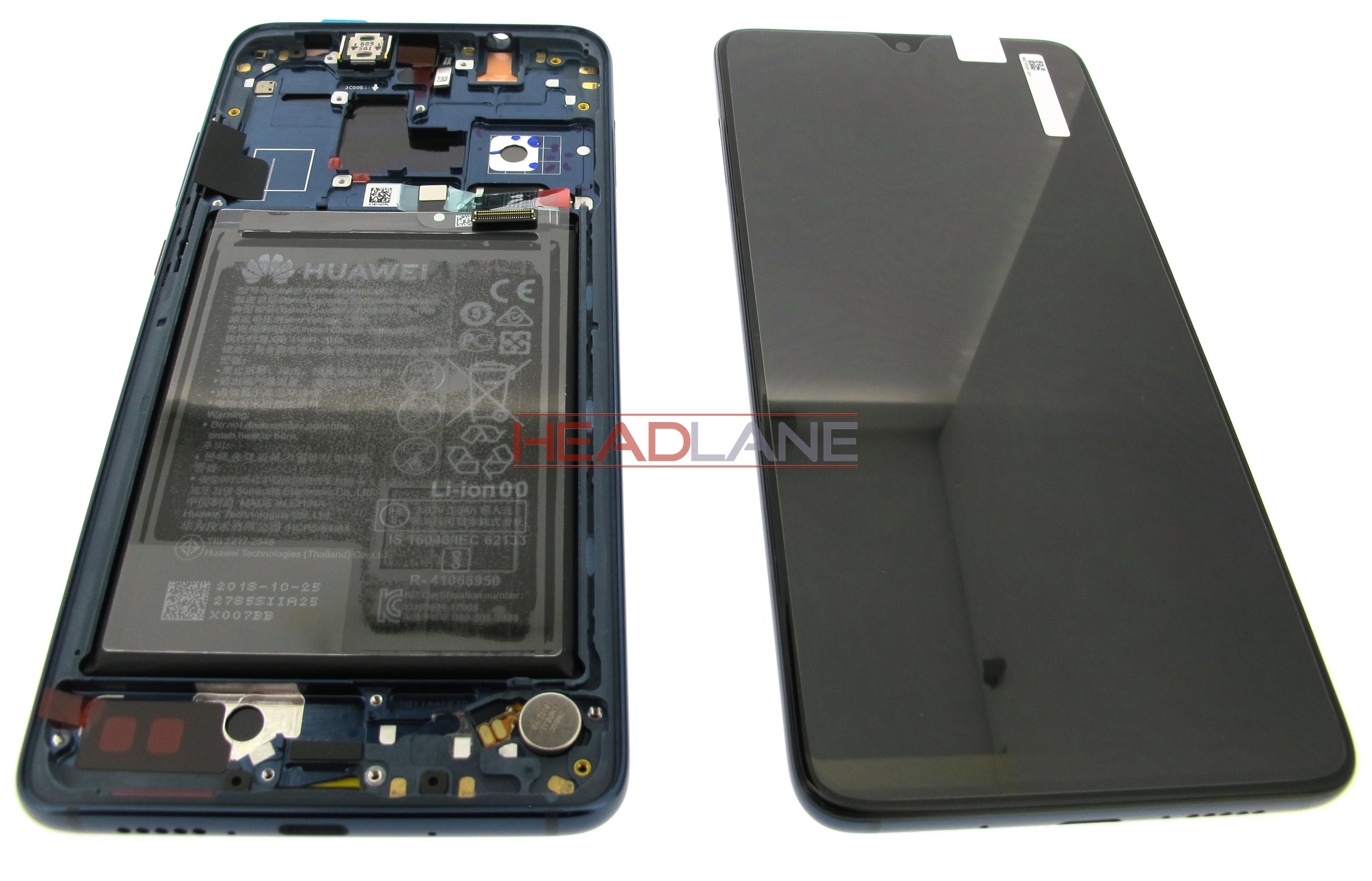 Huawei Mate 20 LCD / Touch + Battery Assembly - Blue