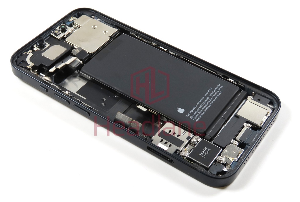 iPhone 13 Back / Battery Cover + Small Parts - Black (Pulled - Grade A)