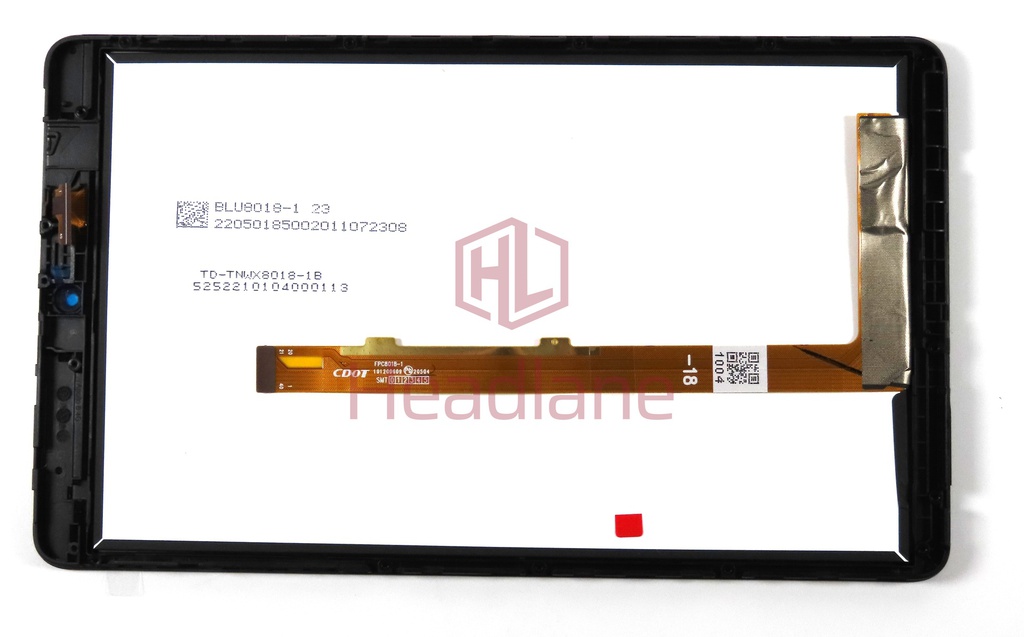 Alcatel 9032X 3T 8 LCD Display / Screen + Touch - Black