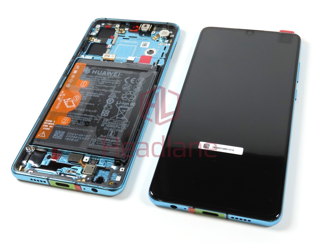 Huawei P30 LCD Display / Screen + Touch + Battery Assembly - Aurora Blue (No Box)