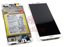Huawei P Smart LCD / Touch + Battery Assembly - Gold/White