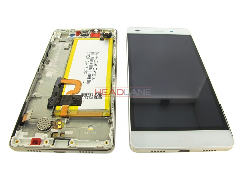 Huawei P8 Lite LCD / Touch Assembly + Battery - White