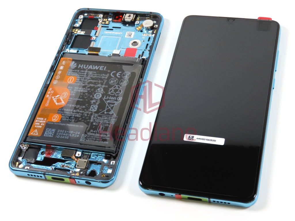 Huawei P30 LCD Display / Screen + Touch + Battery Assembly - Aurora Blue (New Version)