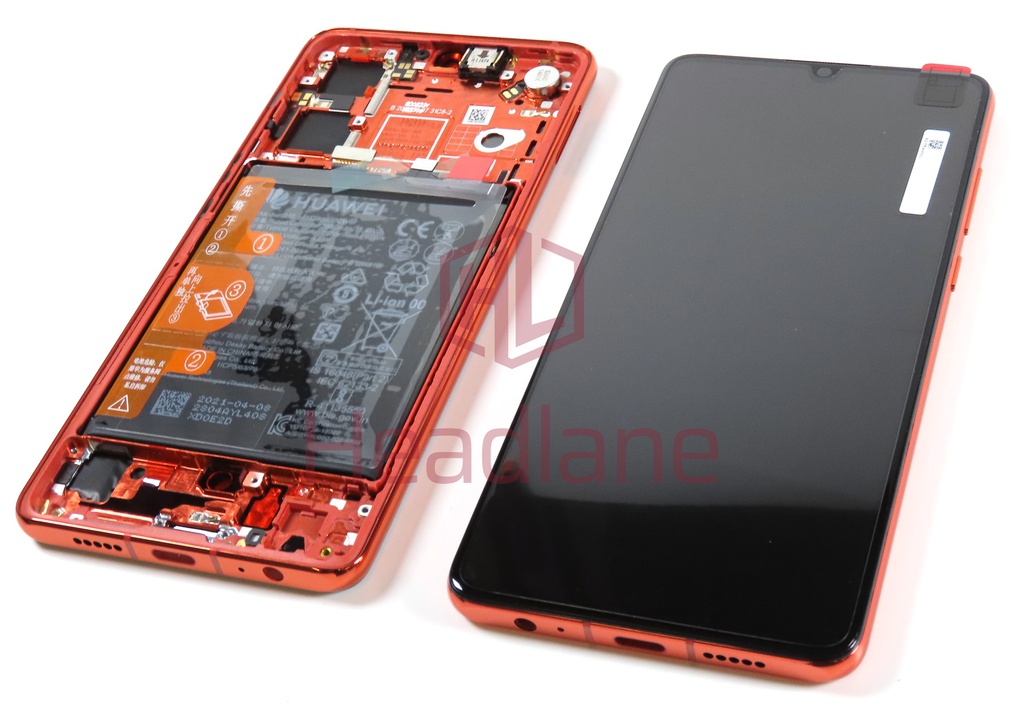 Huawei P30 LCD Display / Screen + Touch + Battery Assembly - Amber Sunrise (New Version)