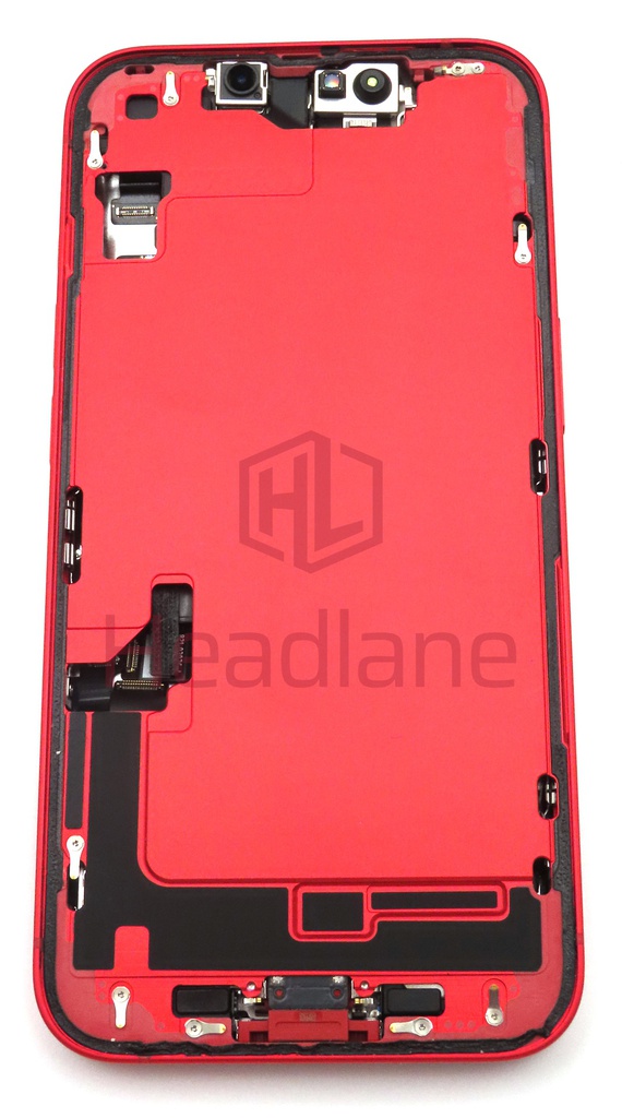 iPhone 14 Back / Battery Cover + Small Parts - Red (Pulled - Grade A)