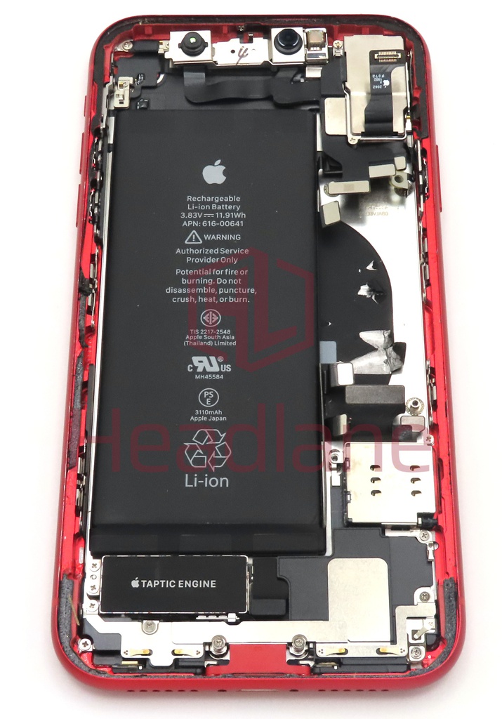 Apple iPhone 11 Back / Battery Cover + Small Parts - Red (Pulled - Grade B)