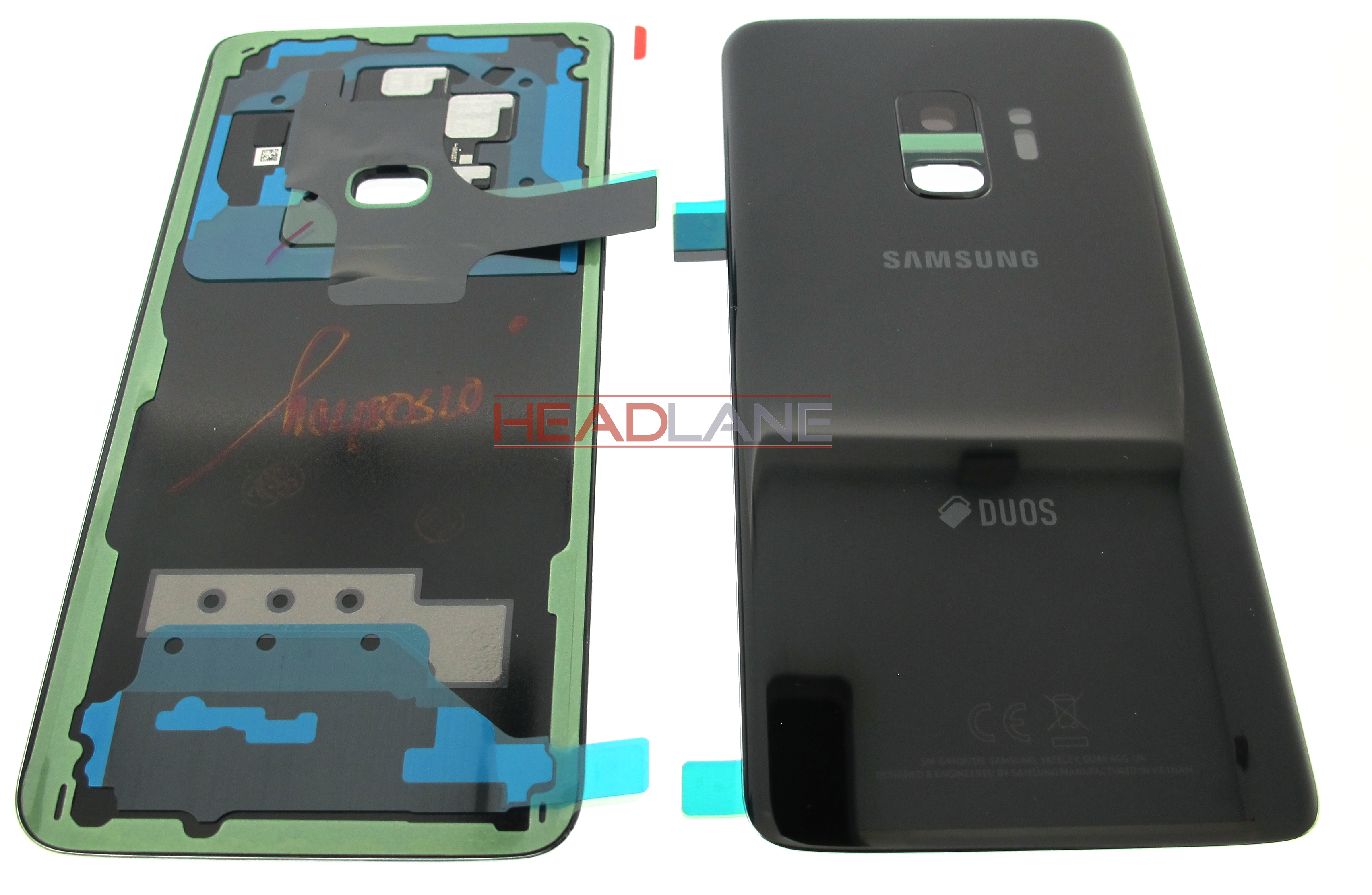 Samsung SM-G960F Galaxy S9 Hybrid SIM Battery Cover - Black