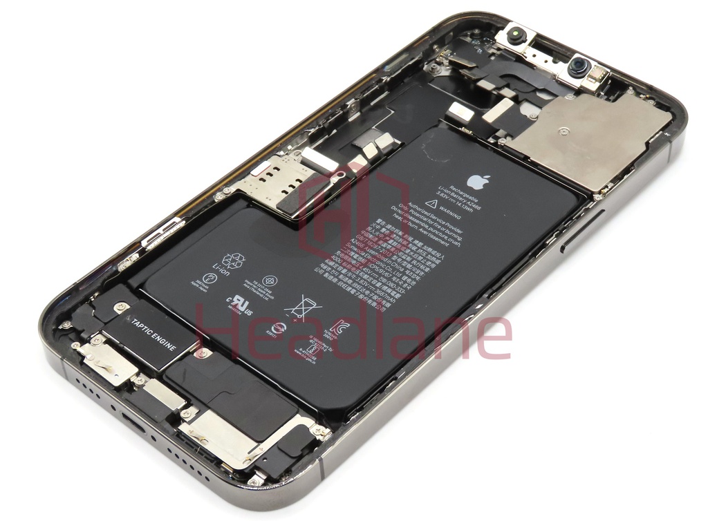 iPhone 12 Pro Max Back / Battery Cover + Small Parts - Graphite (Pulled - Grade B)