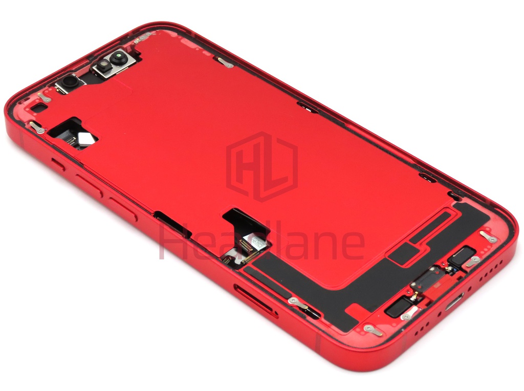 iPhone 14 Back / Battery Cover + Small Parts - Red (Pulled - Grade A) (No Camera)