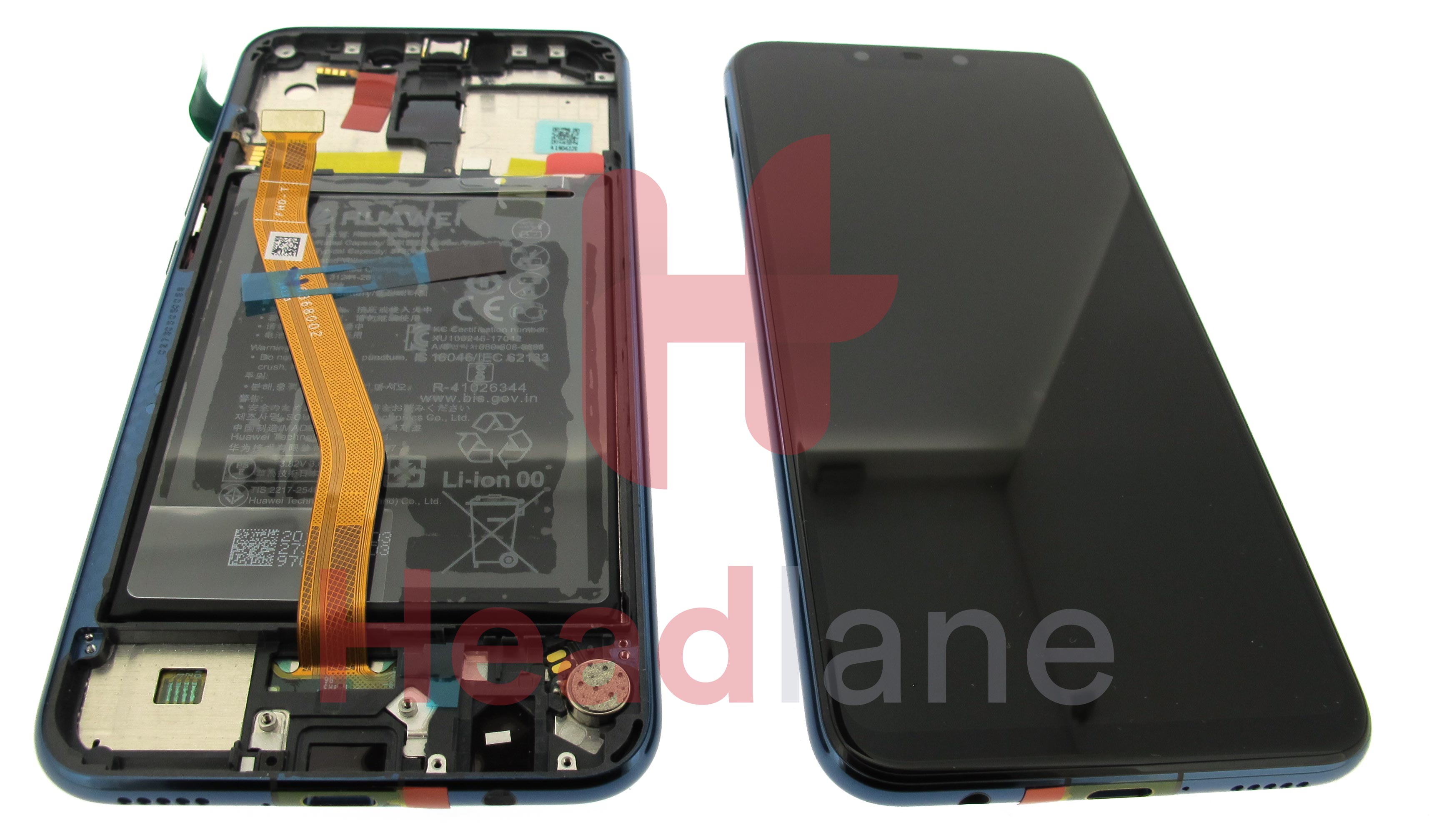 Huawei Mate 20 Lite LCD Display / Screen + Touch + Battery Assembly - Blue