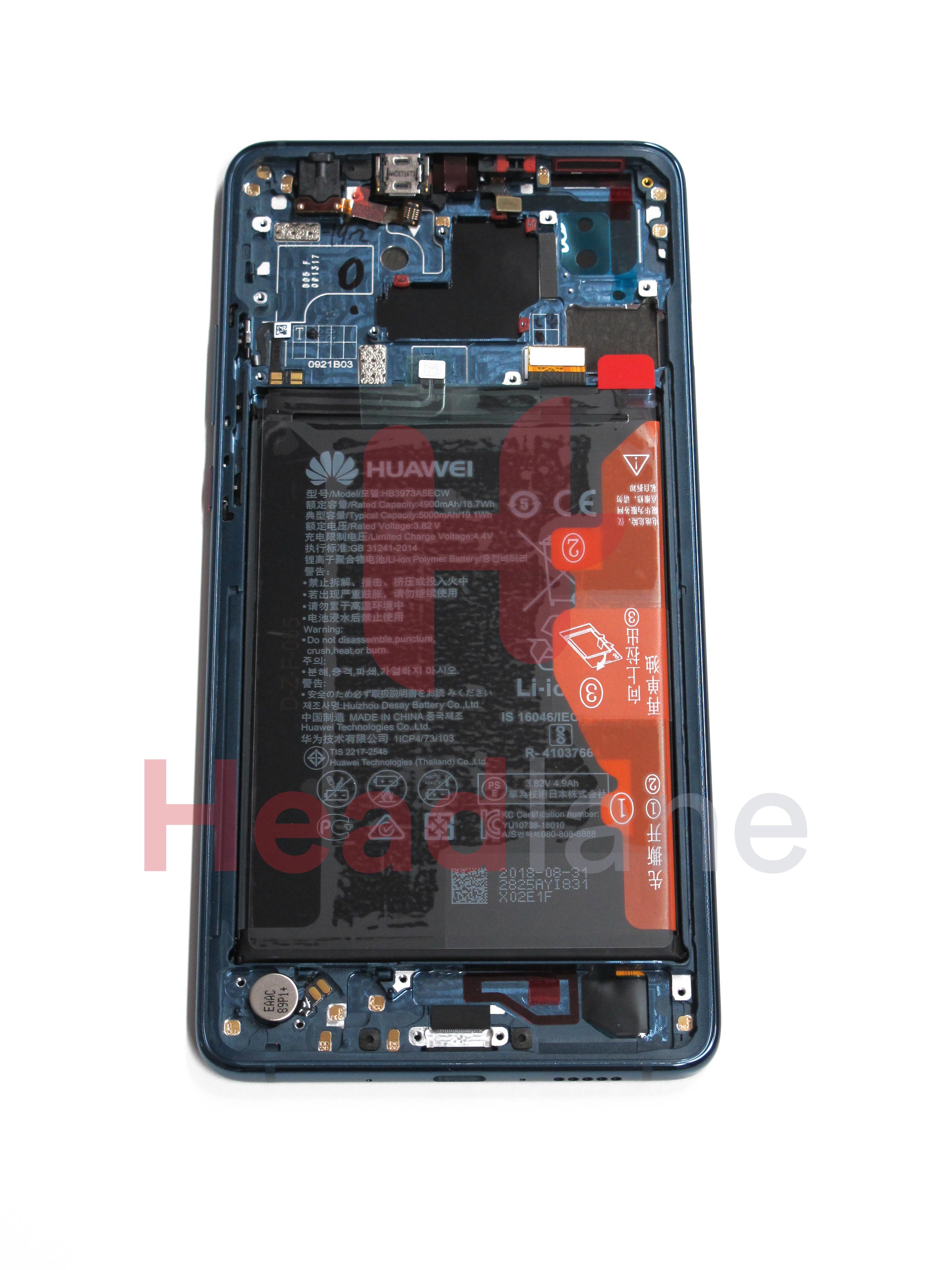 Huawei Mate 20 X LCD Display / Screen + Touch + Battery Assembly - Blue