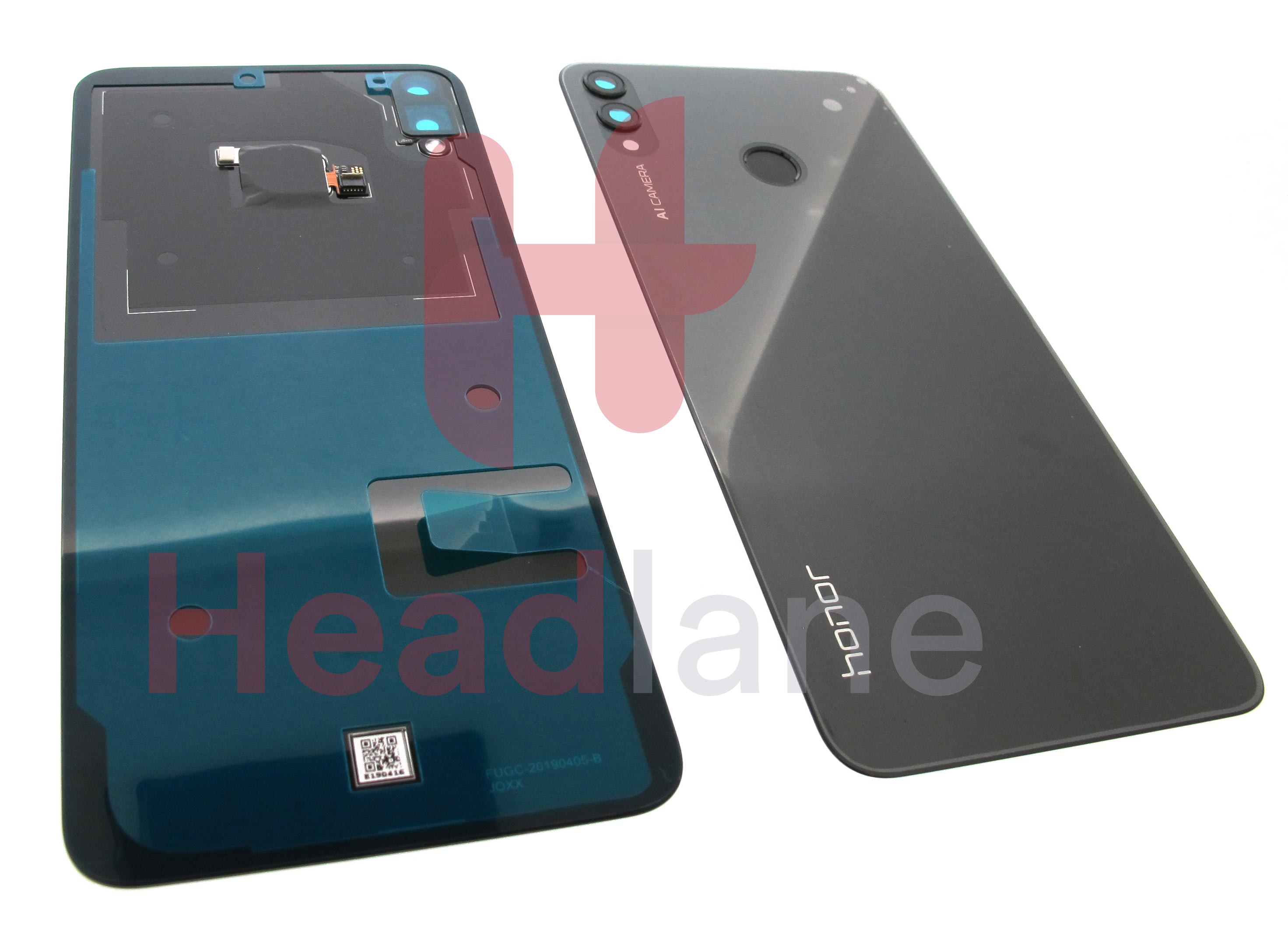 Huawei Honor 8X Back / Battery Cover + Fingerprint Sensor - Black