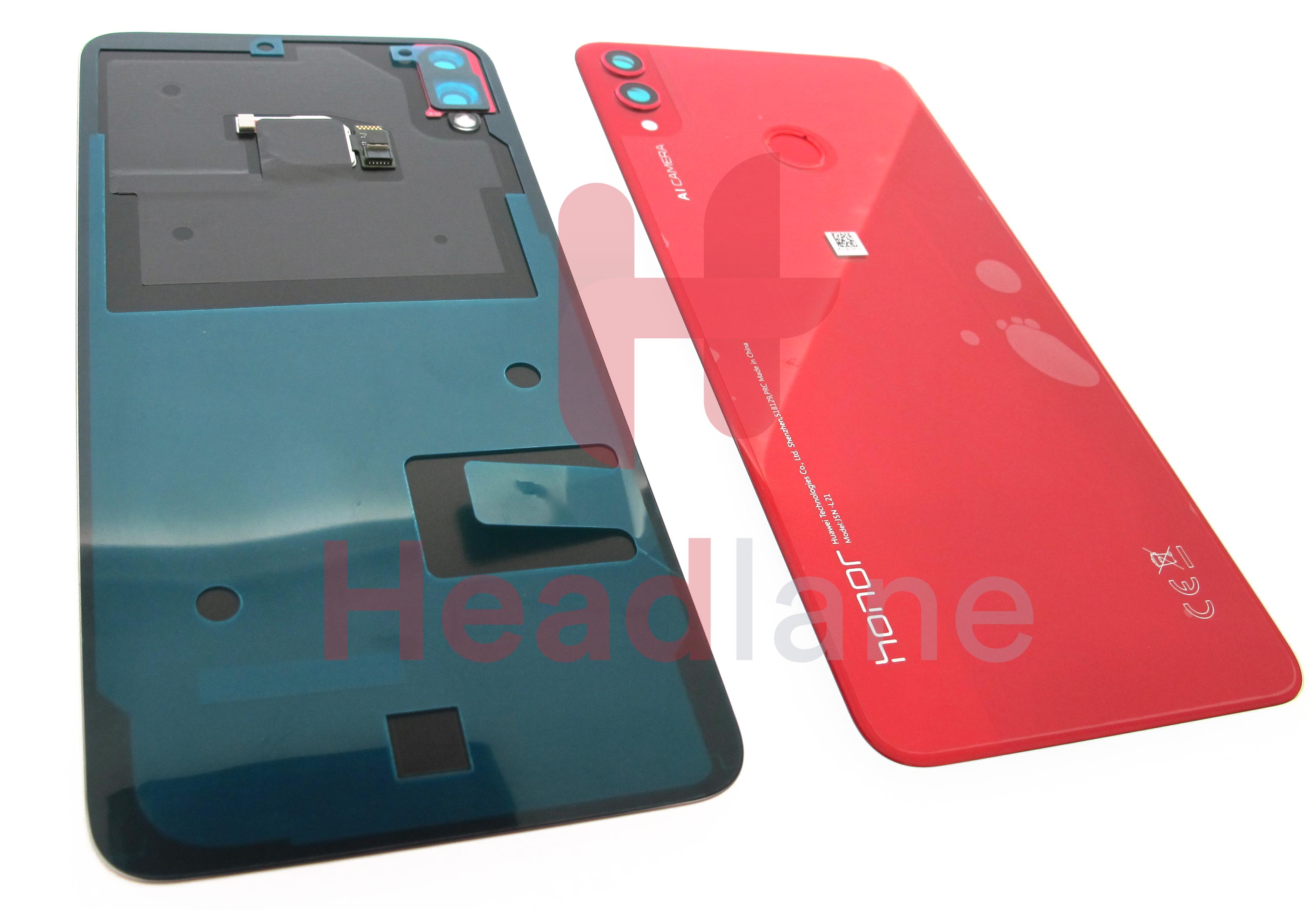 Huawei Honor 8X Back / Battery Cover + Fingerprint Sensor - Red