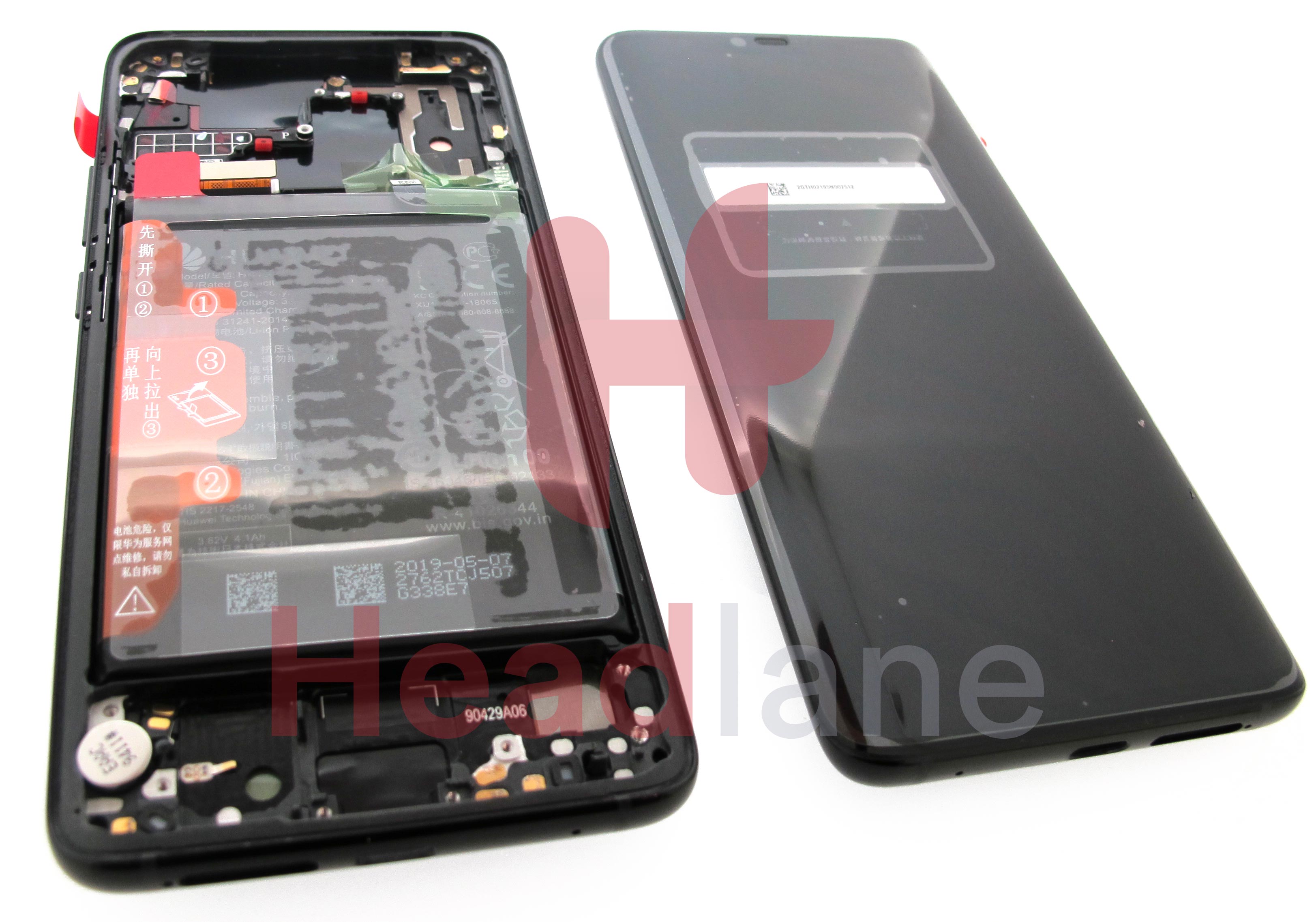 Huawei Mate 20 Pro (Porsche Design) LCD Display / Screen + Touch + Battery - Black