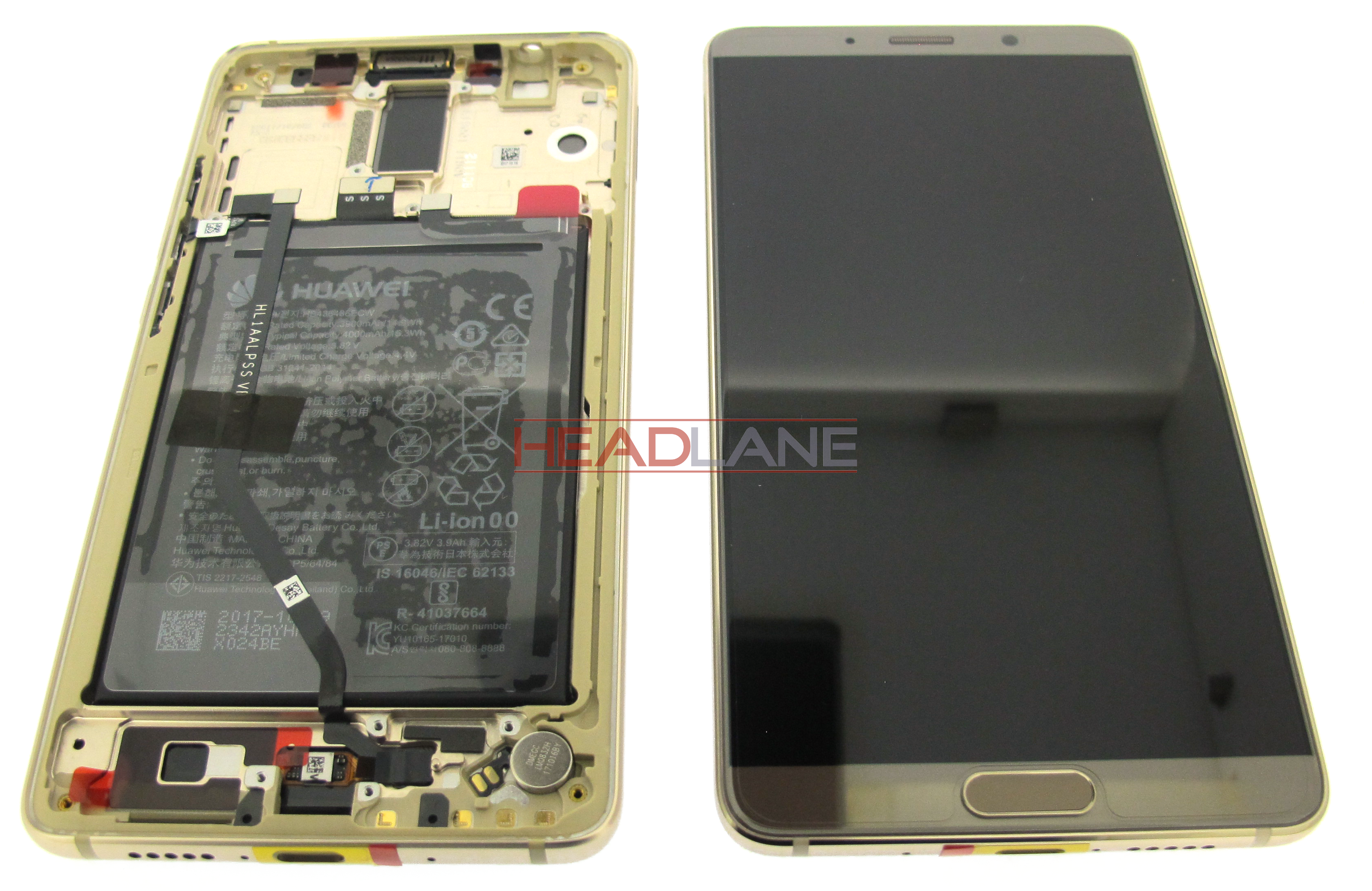 Huawei Mate 10 LCD / Touch + Battery Assembly - Brown