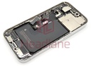 iPhone 14 Pro Back / Battery Cover + Small Parts - Silver (Pulled - Grade C)